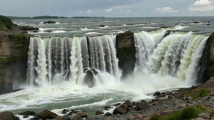 壮观瀑布自然景观 壮观瀑布自然景观
