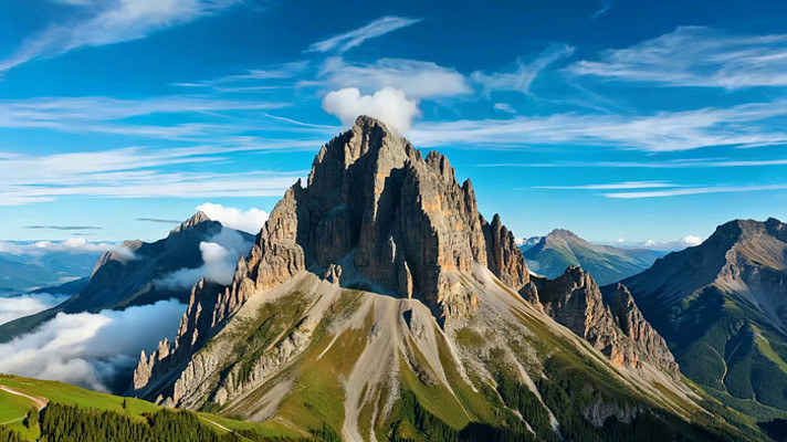 壮丽高山自然风光全景 壮丽高山自然风光全景