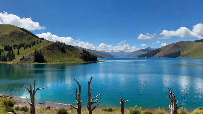 自然风光湖泊远景 自然风光湖泊远景