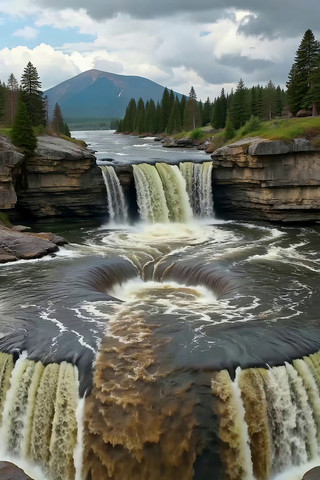 自然风景瀑布河流素材 自然风景瀑布河流素材