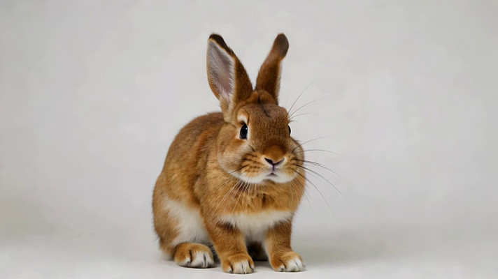 棕色兔子静态特写 棕色兔子静态特写