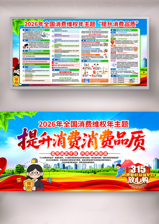 2026年315消费者权益日活动宣传展板 2026年315消费者权益日活动宣传展板