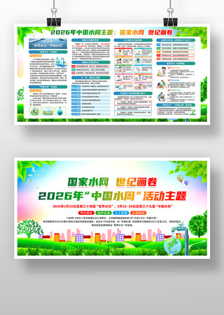 2026年世界水日中国水周展板 2026年世界水日中国水周展板