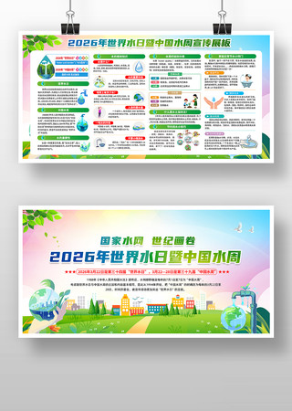 2026年中国水周宣传展板 2026年中国水周宣传展板