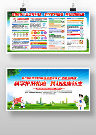 全国爱肝日健康宣传展板 全国爱肝日健康宣传展板