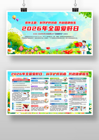 全国爱肝日展板 全国爱肝日展板