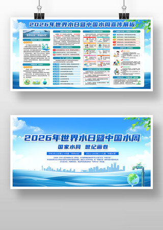 世界水日中国水周展板 世界水日中国水周展板