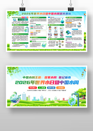 世界水日中国水周展板 世界水日中国水周展板