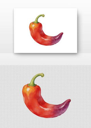 手绘红辣椒 手绘红辣椒