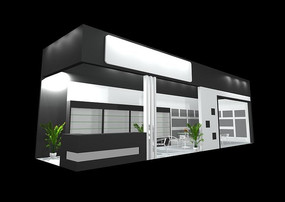 ��ɫ��ױƷչ��3dģ�� max