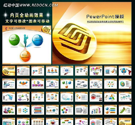 中国移动通信公司年终总结业绩报告PPT ppt
