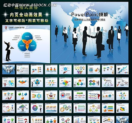 人力资源管理商务绩效业绩报告PPT幻灯片 ppt
