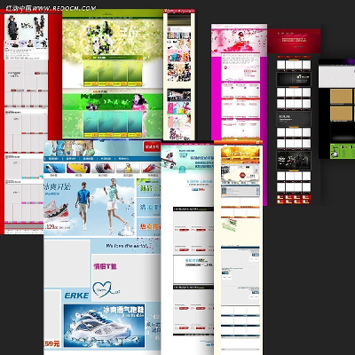 �����ļ���װ�Ա�����ҳpsd�ز� PSD