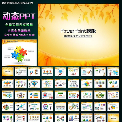 ��̬�＾�����ջ񼾽ں��Ҷ�õ�ƬPPT ppt