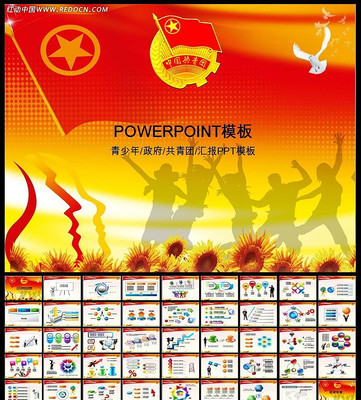 共青团青少年汇报PPT ppt