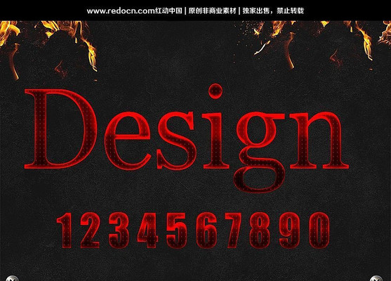 0-9��ɫ���� PSD