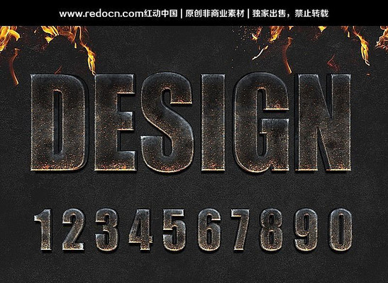 0-9��������ps����Ч�� PSD