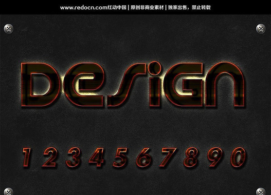 0-9��ɫ��Ч������ PSD