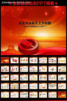 农业银行党建政府汇报PPT ppt