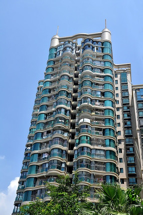 原创摄影图 建筑摄影 住宅区 一栋小区楼