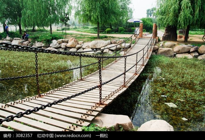 孙武湖的吊桥