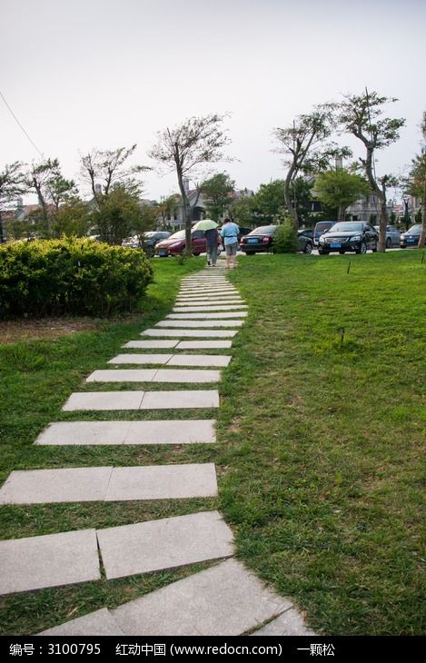 海边城镇的石板小路