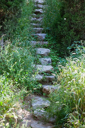 石头阶梯路psd抠图