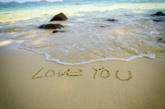 海滩上的love
