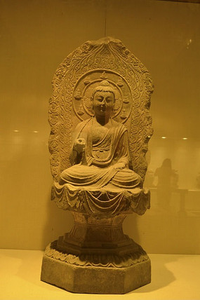 宋朝罗汉石坐像