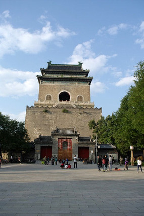 两层中式钟楼图片__编号9320829_红动中国