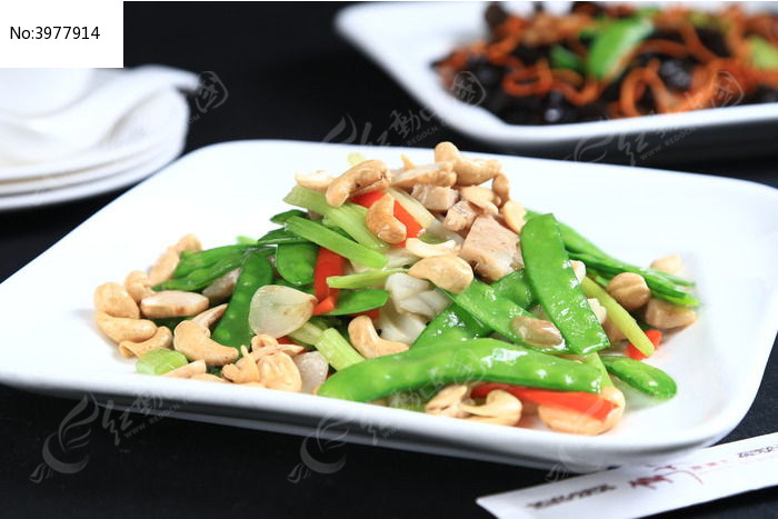 腰果荷芹炒双脆