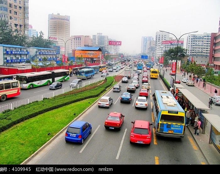 中关村繁忙的道路交通