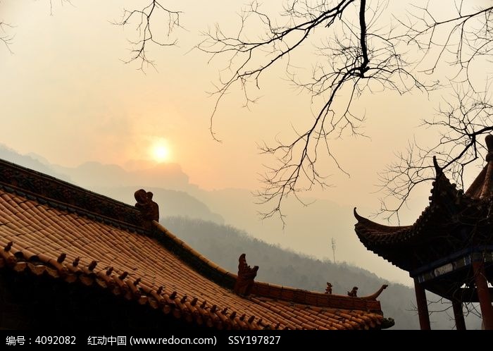 中式寺廟風景