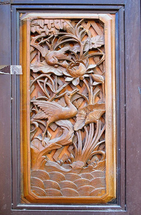 云南大理 白族门窗木雕画