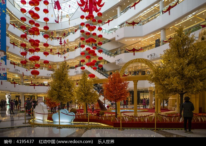 商业中心节日布置