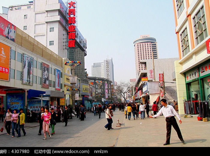 繁荣的钱塘商业街