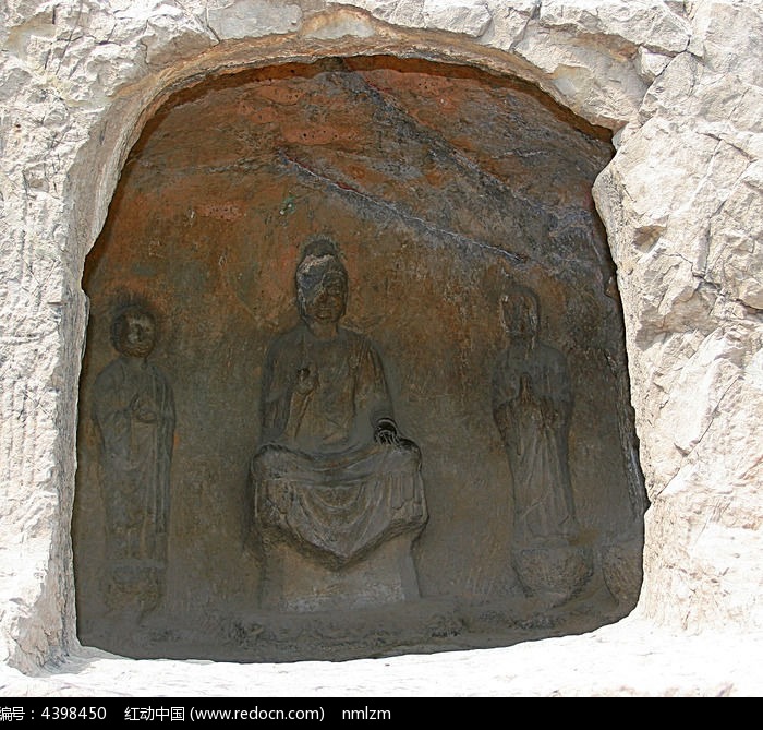 龙门石窟洞窟佛像