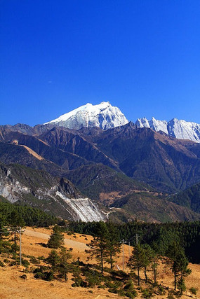 哈巴雪山地理景觀