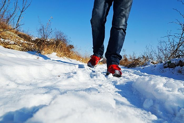 清新简约唯美走过冬天宣传海报