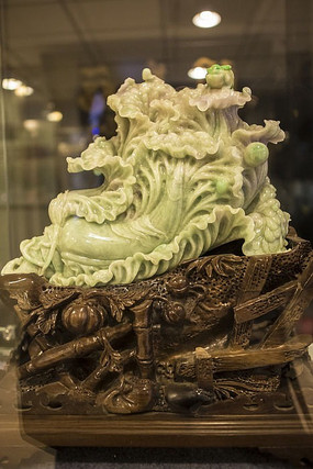 菜博会上的南瓜白菜雕塑