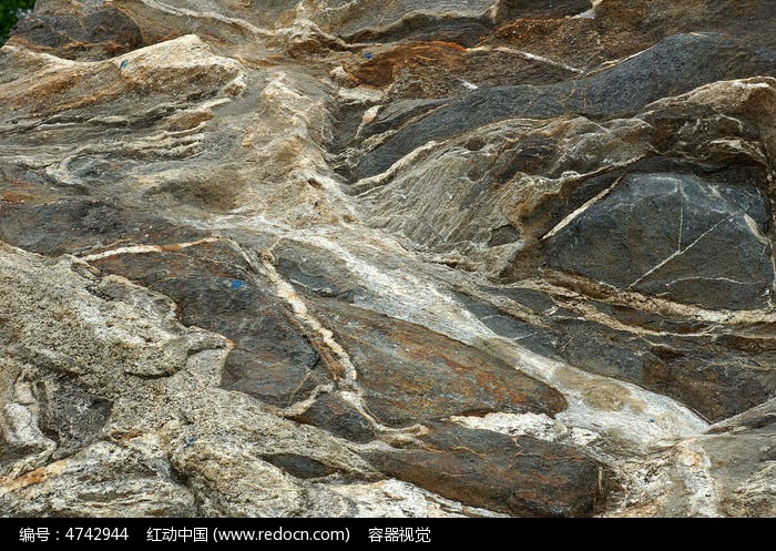 粗糙的泰山奇石石纹素材