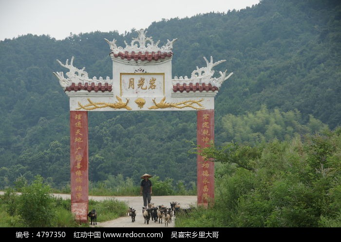 观音寺庙槽门高清图片下载_红动中国