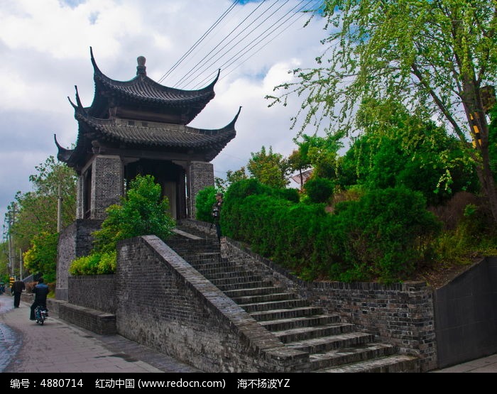 盂城驿秦邮亭侧面