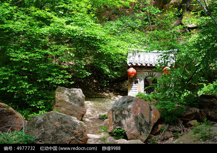 千山龙泉寺的土地庙图片