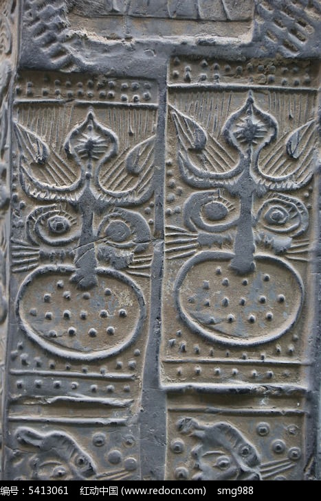 陶博馆展品汉代的砖雕兽脸门扣