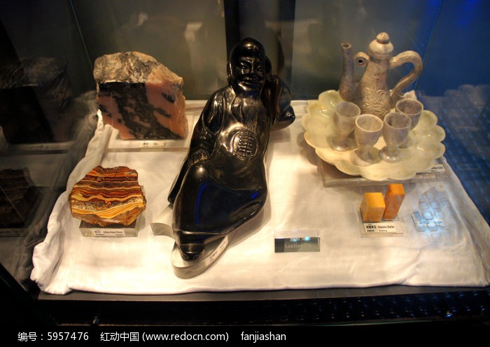 蓝田玉展品图片