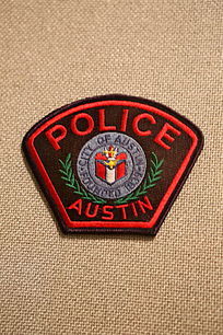 美国警察臂章扇形麦穗图案