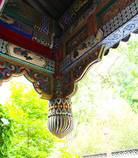 古代建筑门庭吊脚图片