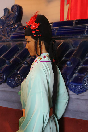 十三陵明代人物蜡像宫女