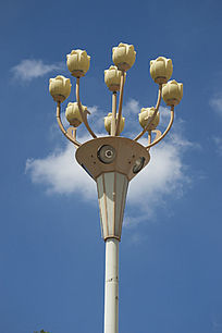 形状怪异的圆形路灯